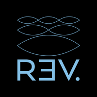 REV logo, REV contact details