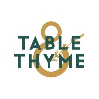 Table and Thyme logo, Table and Thyme contact details