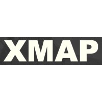 X-map logo, X-map contact details