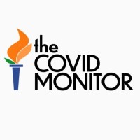 The COVID Monitor logo, The COVID Monitor contact details