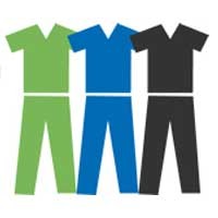 Hunter Scrubs logo, Hunter Scrubs contact details