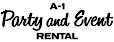 A-1 Party and Event Rental logo, A-1 Party and Event Rental contact details