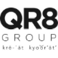 QR8 Group logo, QR8 Group contact details