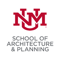 UNM, School of Architecture + Planning logo, UNM, School of Architecture + Planning contact details