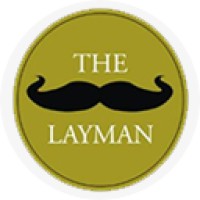 The Layman logo, The Layman contact details