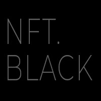 NFT.Black logo, NFT.Black contact details