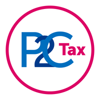 P2C Tax logo, P2C Tax contact details