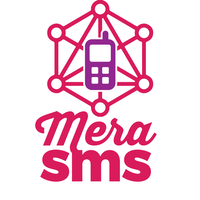 MeraSMS logo, MeraSMS contact details