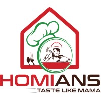 THE HOMIANS logo, THE HOMIANS contact details