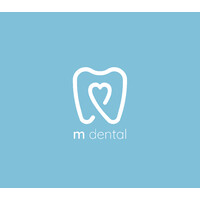 M Dental logo, M Dental contact details