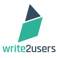 Write2users logo, Write2users contact details