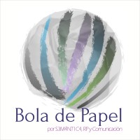 Bola de Papel, por Semántica RP y Com logo, Bola de Papel, por Semántica RP y Com contact details