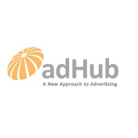 adHub logo, adHub contact details