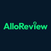 AlloReview logo, AlloReview contact details