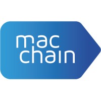 MacChain logo, MacChain contact details