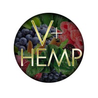 V+Hemp logo, V+Hemp contact details