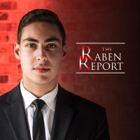 The Raben Report logo, The Raben Report contact details