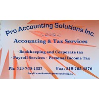 Pro Accounting Solutions Inc logo, Pro Accounting Solutions Inc contact details