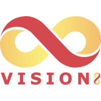 VISION 8 logo, VISION 8 contact details