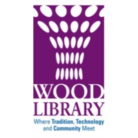 Wood Library logo, Wood Library contact details