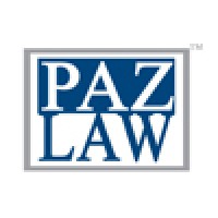 PazLaw™ logo, PazLaw™ contact details