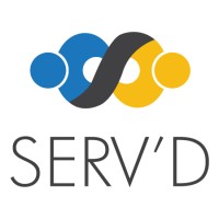 SERV'D logo, SERV'D contact details