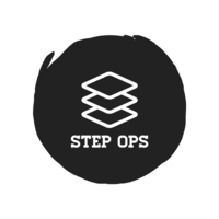 StepOps logo, StepOps contact details