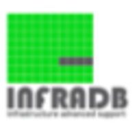 InfraDB logo, InfraDB contact details