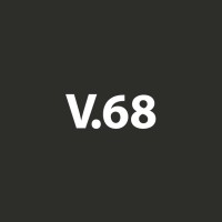 V.68 logo, V.68 contact details