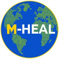 M-HEAL logo, M-HEAL contact details