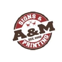 A & M Signs and Printing logo, A & M Signs and Printing contact details