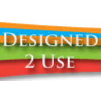 Designed 2 Use logo, Designed 2 Use contact details