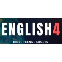 English 4 logo, English 4 contact details