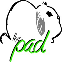 The Pad logo, The Pad contact details