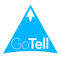 GoTell logo, GoTell contact details