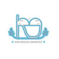 Kim Emson Animates logo, Kim Emson Animates contact details