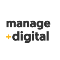 Manage Digital logo, Manage Digital contact details