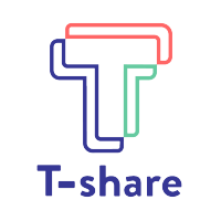 T-share logo, T-share contact details