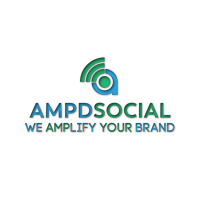 AmpdSocial logo, AmpdSocial contact details