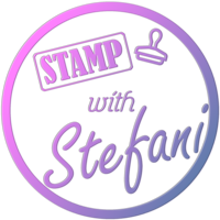 Stamp with Stefani logo, Stamp with Stefani contact details