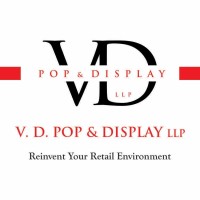 V.D.POP & Display logo, V.D.POP & Display contact details