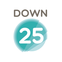 Down25 logo, Down25 contact details