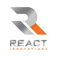 REACT Innovations logo, REACT Innovations contact details