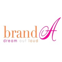 brand A logo, brand A contact details