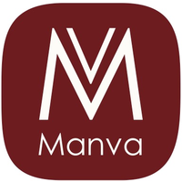 manva.visual logo, manva.visual contact details