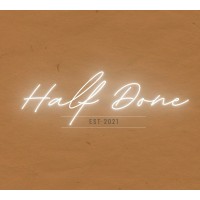 The HalfDone logo, The HalfDone contact details