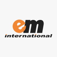 EM INTERNATIONAL logo, EM INTERNATIONAL contact details