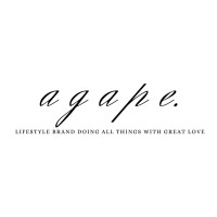 agape. logo, agape. contact details