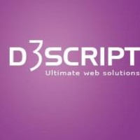 D3script logo, D3script contact details