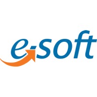 E-SOFT logo, E-SOFT contact details